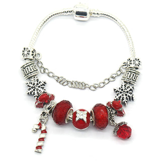 Pulseira de Natal com cristais Murano e Swarovski