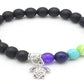 Pulseiras de pedras preciosas genuínas para cura de chakras Amy e Annette 7