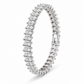 Pulseira de tênis em ouro 18K com diamantes simulados