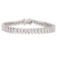 Pulseira de tênis em ouro 18K com diamantes simulados
