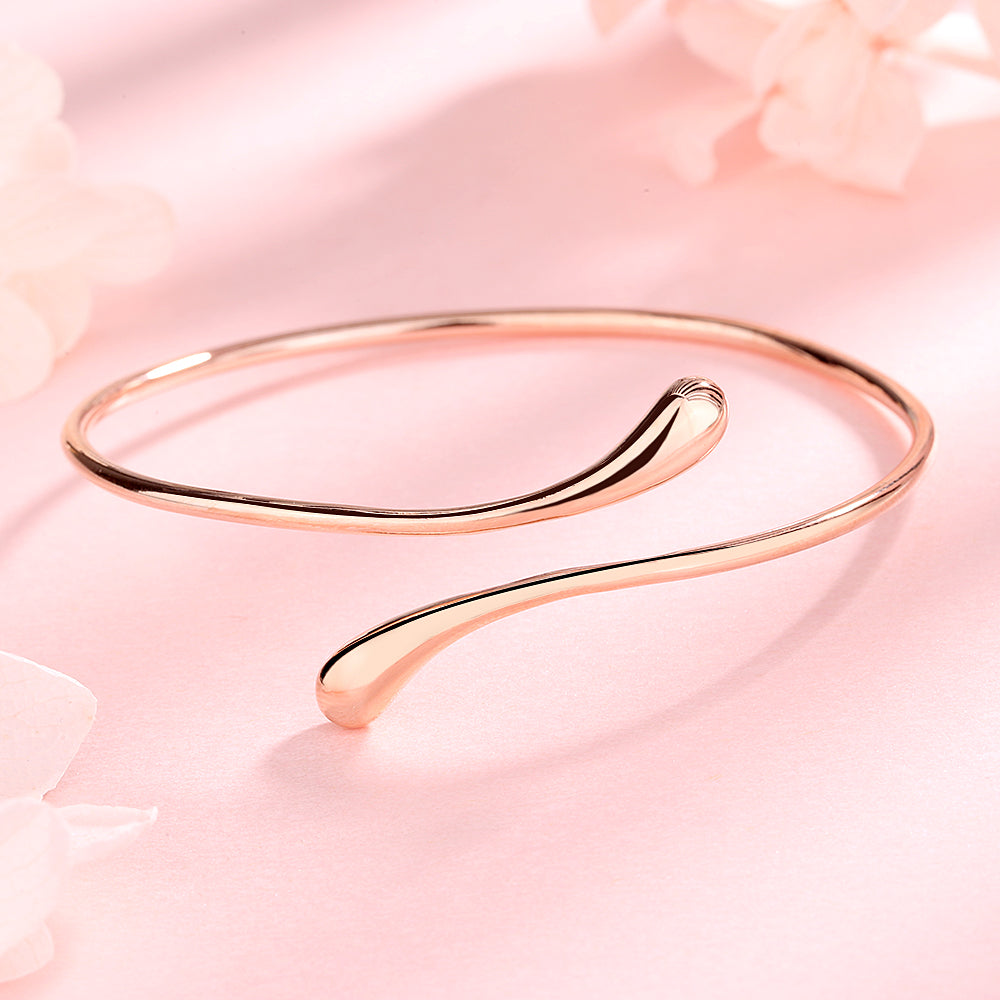 Pulseira de gota d'água de ouro 18K