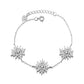 Pulseira Starburst de prata esterlina com cristais Swarovski