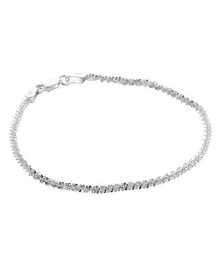 Pulseira italiana de corrente Roc em ouro 14K