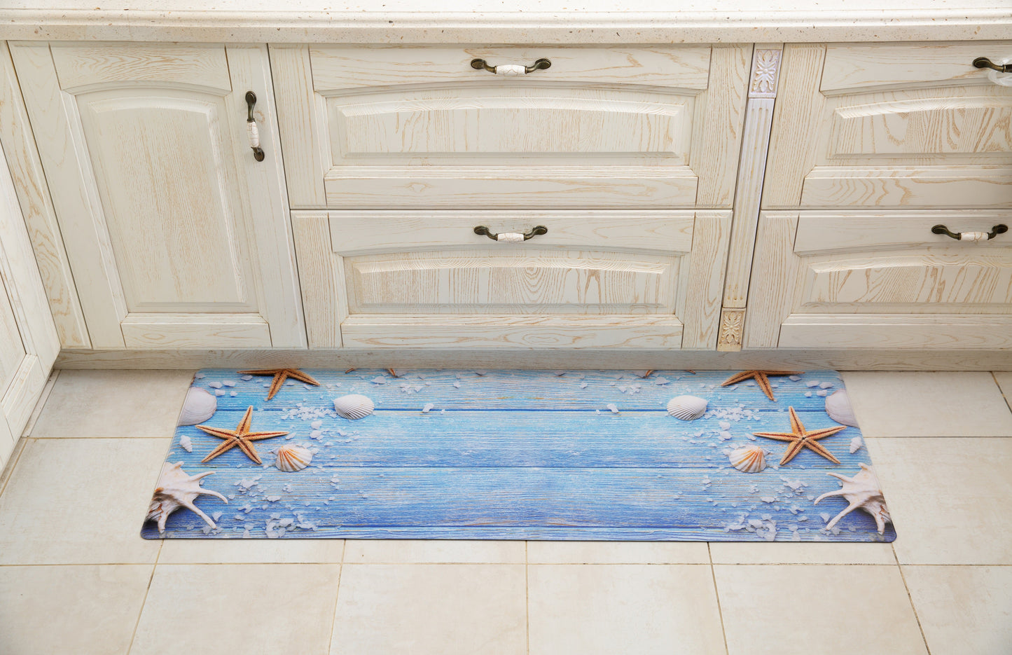 Tapete de cozinha antifadiga de 19,6 pol. x 55 pol. (litoral) 