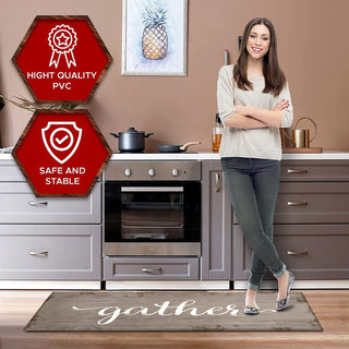 Tapete de cozinha acolchoado antifadiga grande de 20" x 55" (Gather) 