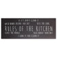 Tapete de cozinha antifadiga Rules of the Kitchen de 20" x 55" 