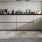 Tapete de cozinha antifadiga Brown Tile 19,6 pol. x 55 pol. 