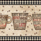 Tapetes de cozinha antifadiga Coffee Words (COFFEE WORDS)