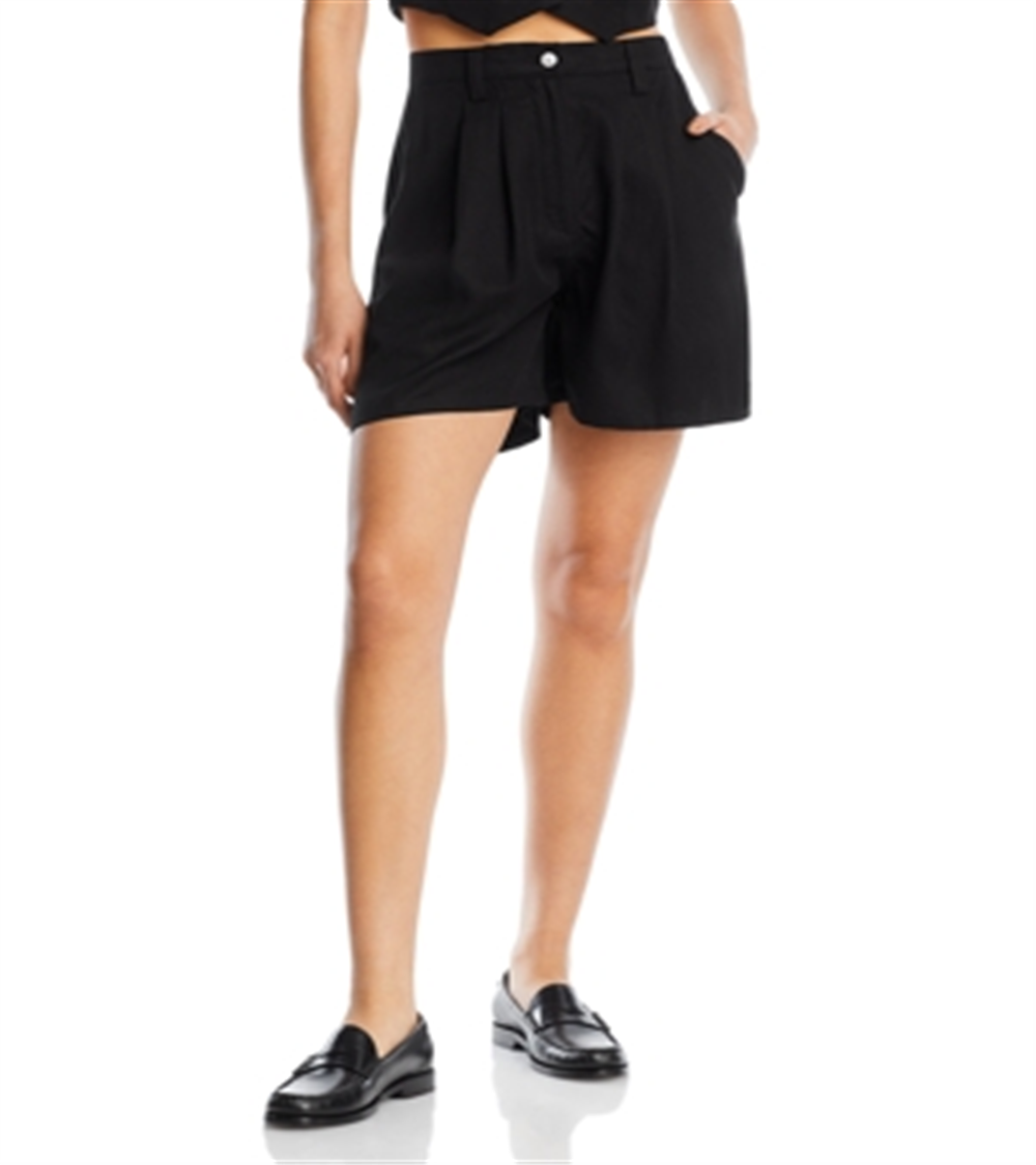 Shorts de sarja plissados ​​Donni tamanho XS