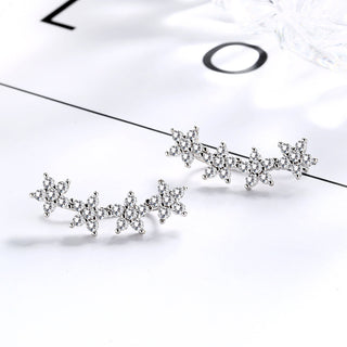 Star Climber Crawler com Cristal Genuíno em Banho de Ródio