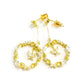 Brinco de borboleta aberto em ouro 14k com cristais Swarovski