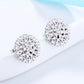 Brincos Cluster em ouro 14K e prata esterlina com cristais Swarovski