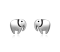 Sterling Silver Elephant Stud Earrings