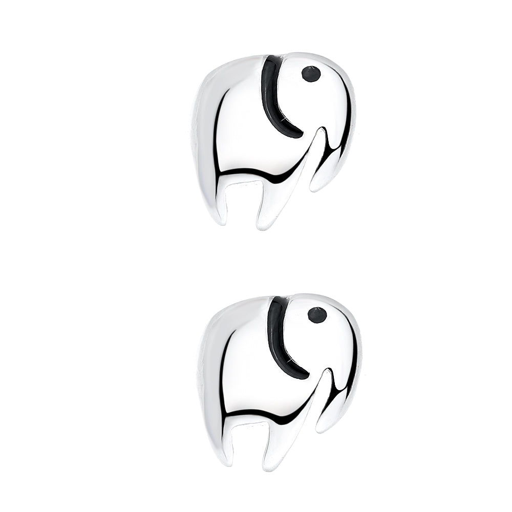 Brincos de elefante em prata esterlina