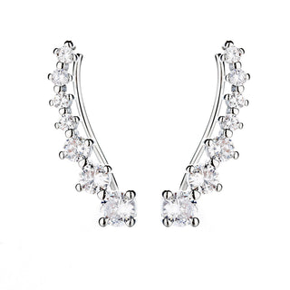 Sterling Silver Crystal Ear Climber