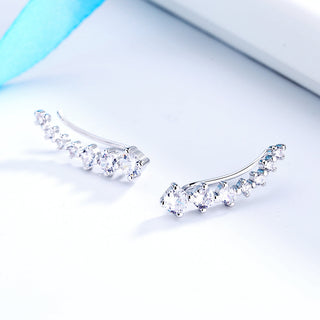Sterling Silver Crystal Ear Climber