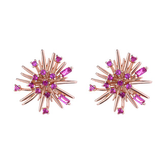 Brinco de cristal Swarovski StarBurst em ouro 18K ou ouro rosa