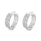 Brinco de argola em filigrana de ouro 14K com cristais Swarovski