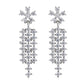 Brinco de prata esterlina com cristais Swarovski