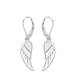 Brinco de anjo com alavanca em prata esterlina e cristais Swarovski