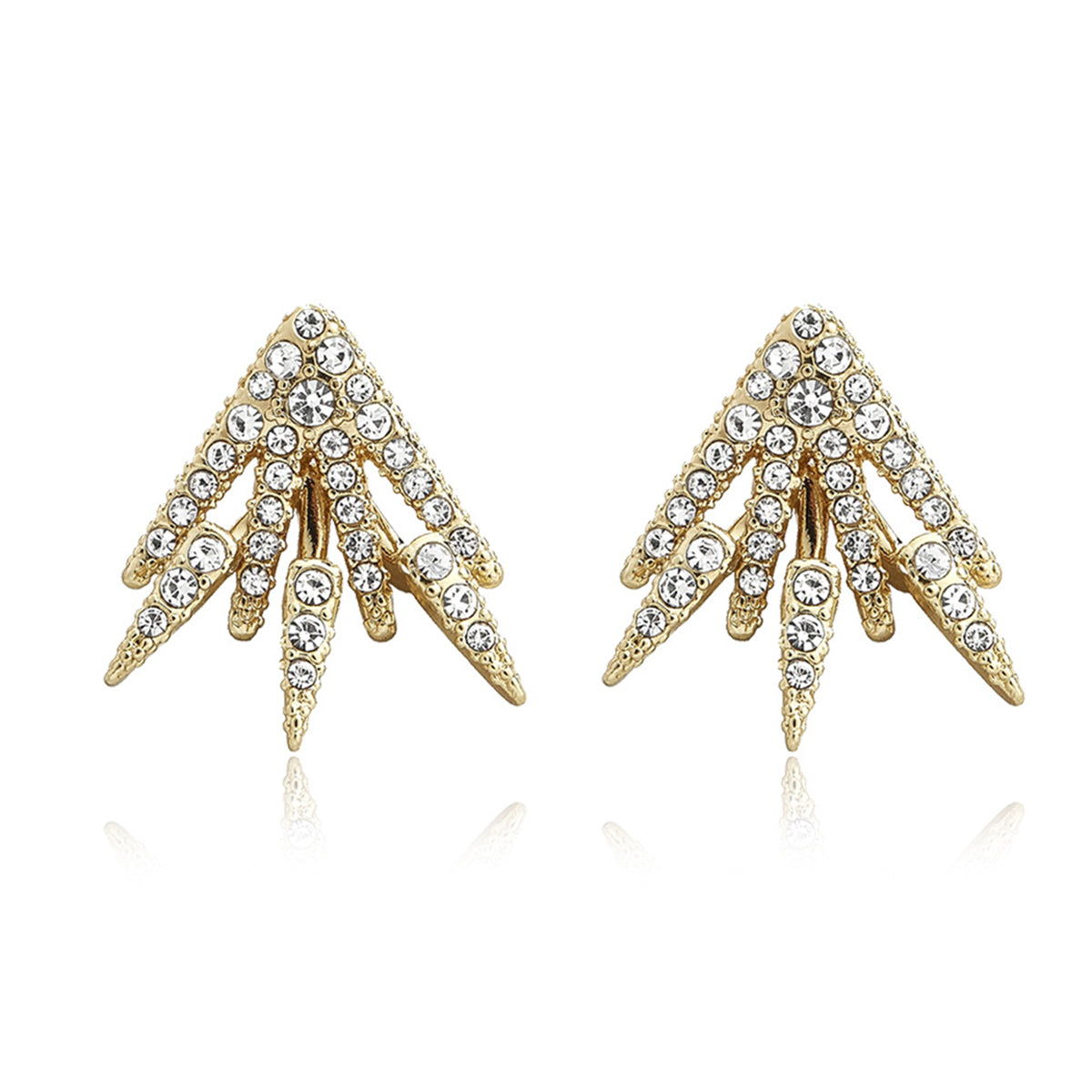 Brincos Centauri em ouro 18K com cristais Swarovski