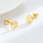 Brinco Smiley Face em ouro 14K ou prata esterlina