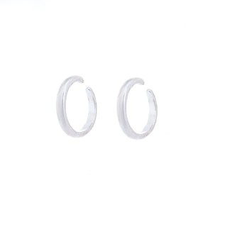 14k Gold and Sterling Silver Cuff Earrings