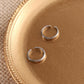 Brincos de punho em ouro 14k e prata esterlina