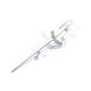 Brinco Climber Crawler com cristais banhado a ouro 14k