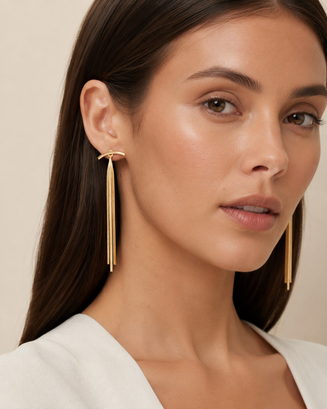 Brincos pendentes de ouro 14K