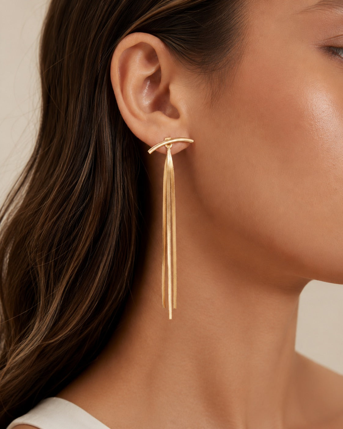 Brincos pendentes de ouro 14K