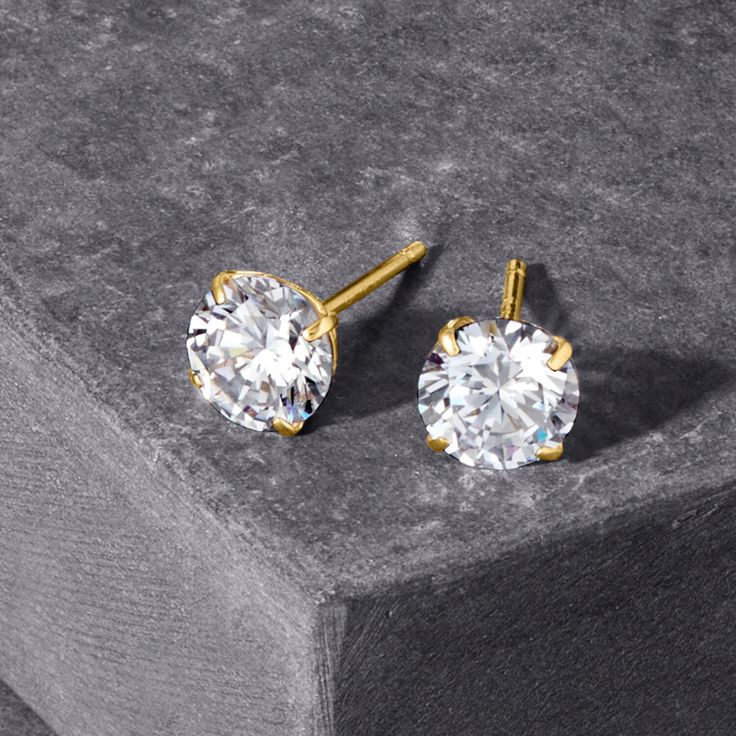 Brinco redondo de cristal genuíno em ouro 14K sobre prata esterlina e prata esterlina