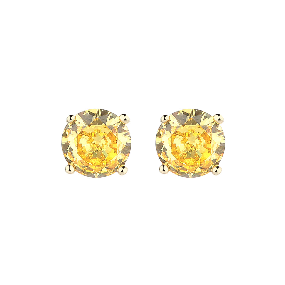 Brincos de ouro 14K e prata esterlina com safira. Opções de esmeralda e citrino.