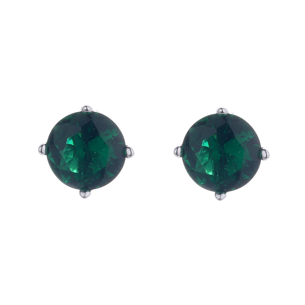 Brincos de ouro 14K e prata esterlina com safira. Opções de esmeralda e citrino.