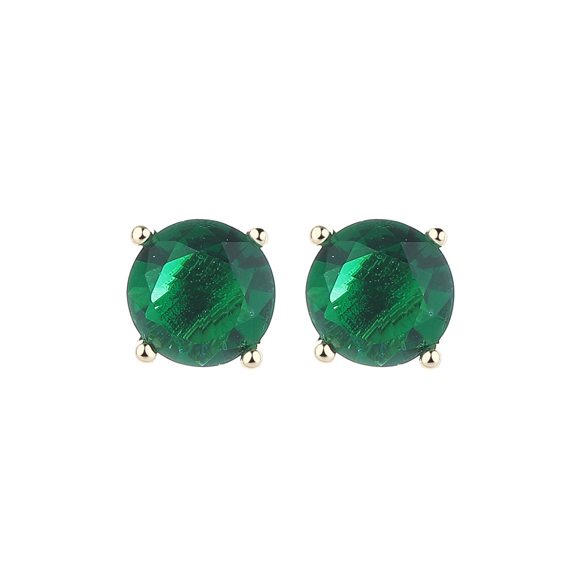 Brincos de ouro 14K e prata esterlina com safira. Opções de esmeralda e citrino.