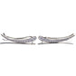 Brinco de cristal de prata esterlina Wave Climber