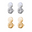 Rose Gold + Silver Set