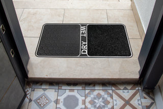 Wet & Dry Shoe Cleaning 18 in. x 32 in. Rectangular Door Mat