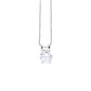 Colar com pingente de cristal solitário 3,87 CTTW