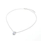 Colar com pingente de cristal solitário 3,87 CTTW