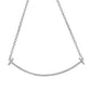 Colar com pingente Smile de prata esterlina de 20"