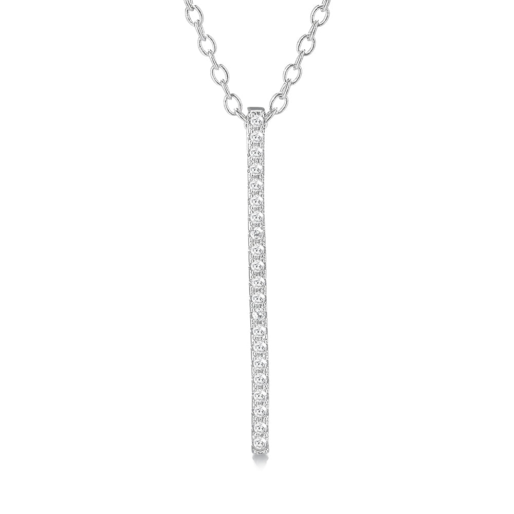 Colares de barra de prata esterlina com cristais Swarovski