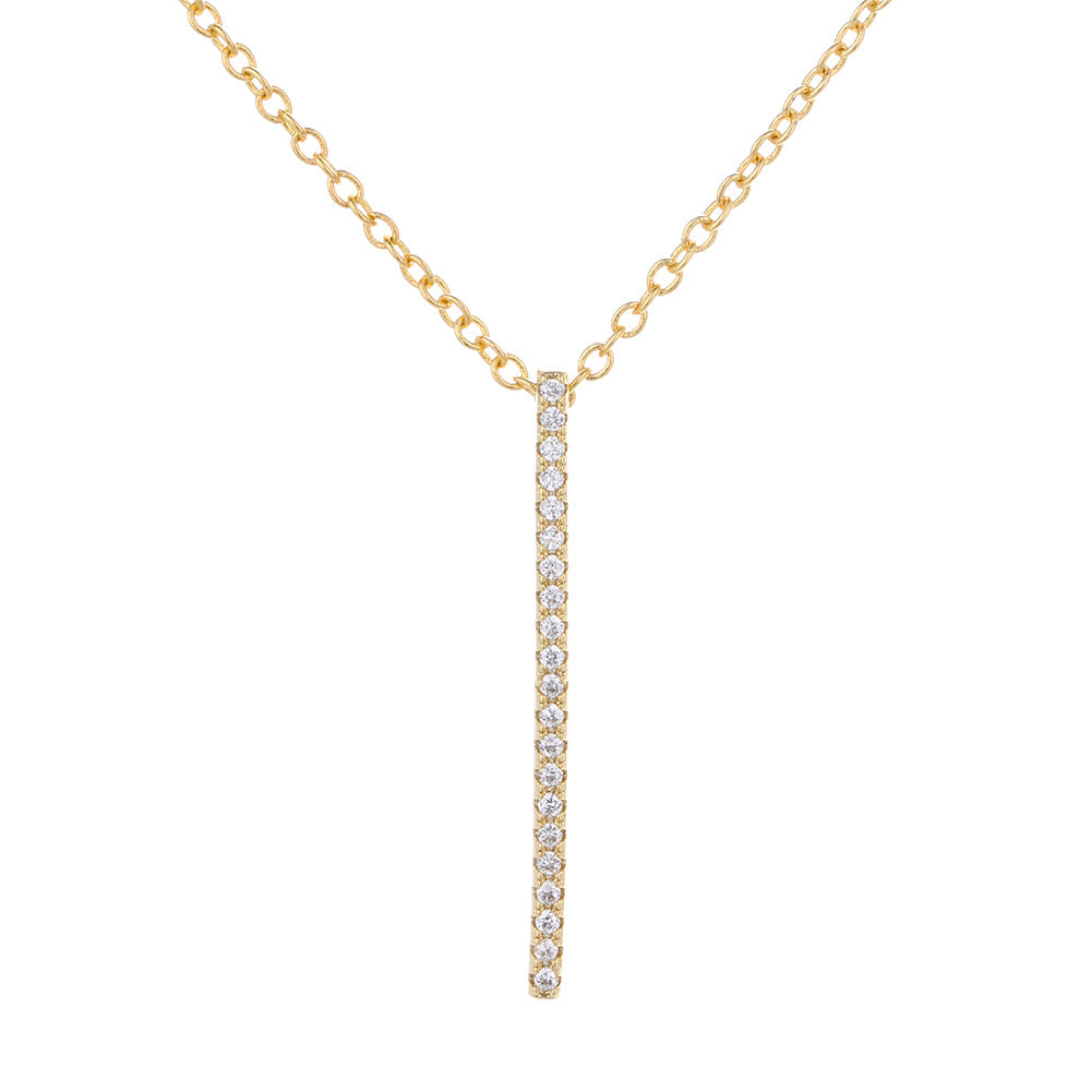 Colares de barra de prata esterlina com cristais Swarovski