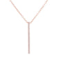 Colares de barra de prata esterlina com cristais Swarovski