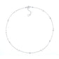 Colar de disco em ouro branco 18K