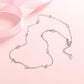 Colar de disco em ouro branco 18K