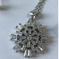 Colar de cristal Swarovski Starburst em prata esterlina