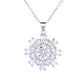 Colar de cristal Swarovski Starburst em prata esterlina