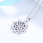 Colar de cristal Swarovski Starburst em prata esterlina