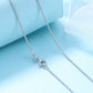 Colar de corrente com contas de ouro branco 14K